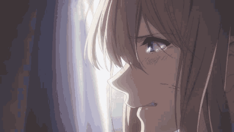 Violet Evergarden Anime Crying GIF