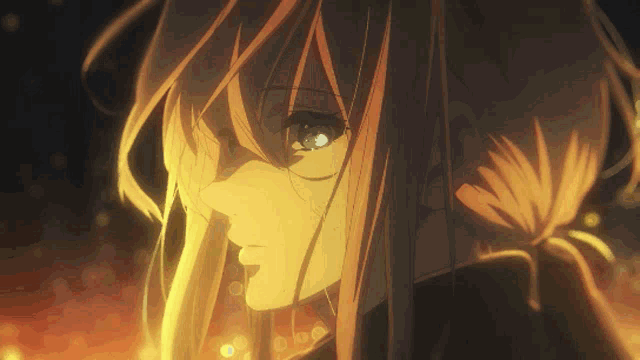 Violet Evergarden Fire Anime Scene GIF