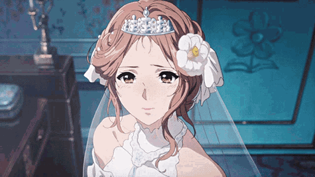 Violet Evergarden Isabelle Wedding Kneel GIF