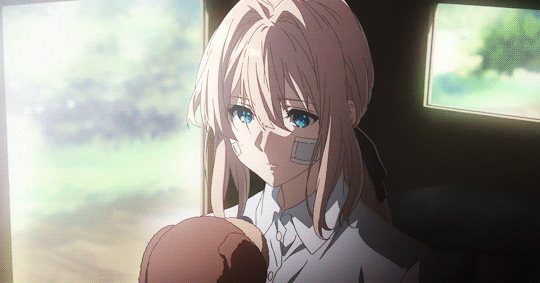 Violet Evergarden Teddy Bear Bite GIF