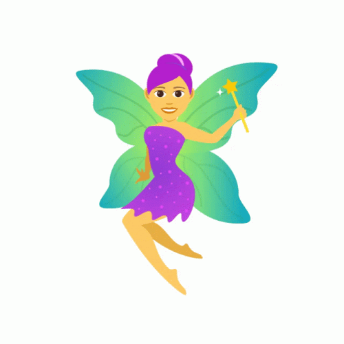 Violet Fairy Digital Animation GIF