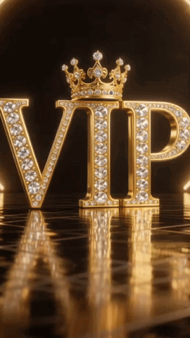VIP Surrounded by Diamonds and Crown