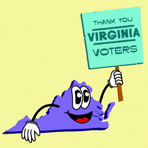 Virginia Holding Thank You Sign