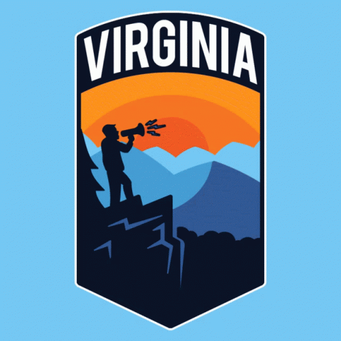 Virginia United Early Logo Man on Mountain