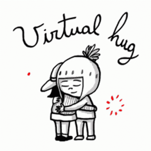 Virtual Hug Emoji GIF