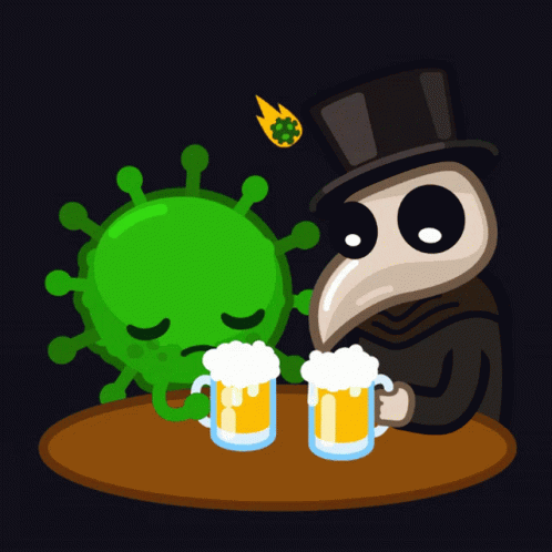 Virus Plague Beer Date GIF