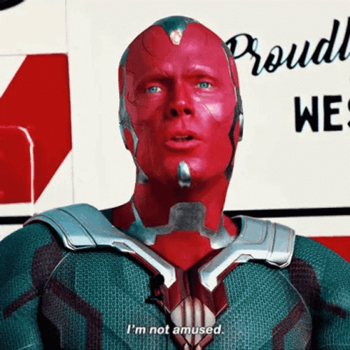 Vision I Am Not Amused GIF