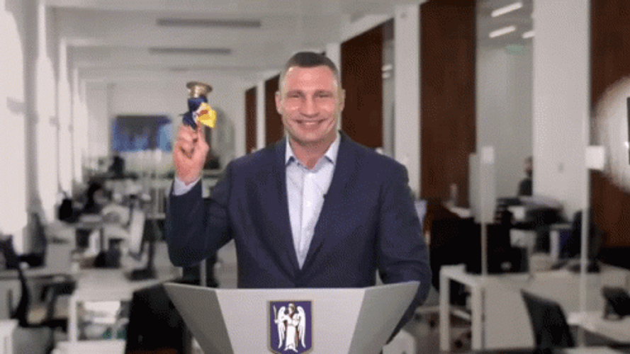 Vitali Klitschko Bell Ringing GIF