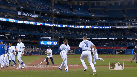 Vladimir Guerrero Jr. Brandon Drury High Five GIF