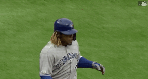 Vladimir Guerrero Jr. Hip Bump GIF