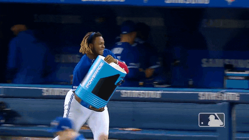 Vladimir Guerrero Jr. Juice Splash GIF