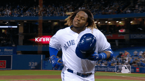 Vladimir Guerrero Jr. Retreat GIF