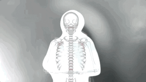 Vlone Gunna Skeleton Lightning GIF