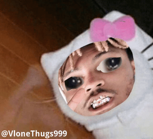 Vlone Hello Kitty Crying Meme GIF