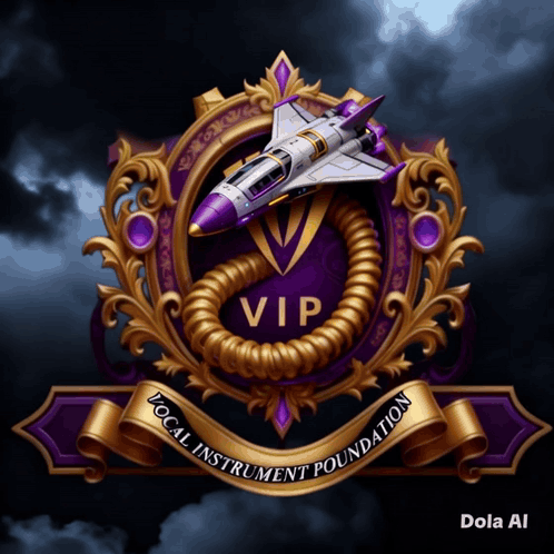 Vocal Instrument Foundation Logo With Rocket