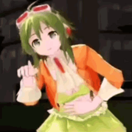 Vocaloid Megpoid Belly Aching Laugh GIF