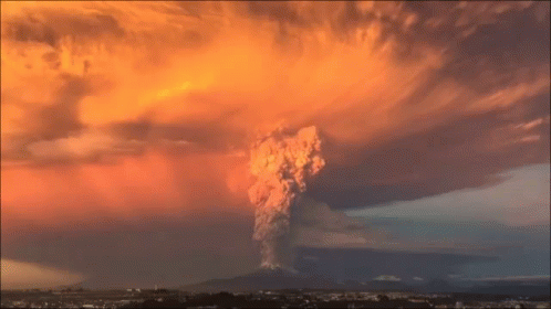 Volcano Eruption Chile Smoke Explosion GIF