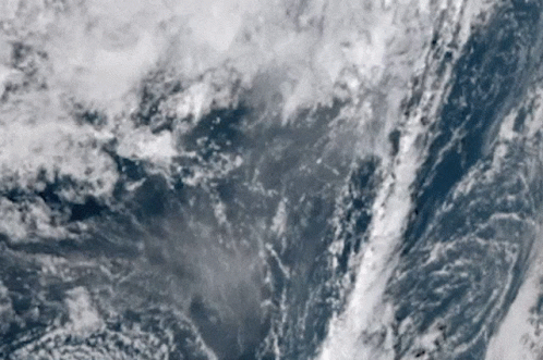 Volcano Eruption Seen From Space GIF