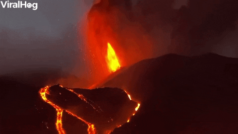 Volcano Lava Fire GIF