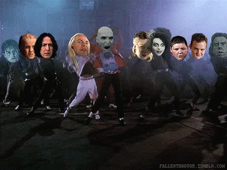 Voldemort And His Group Dancing GIF