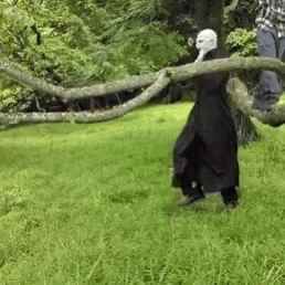 Voldemort Happily Walking GIF