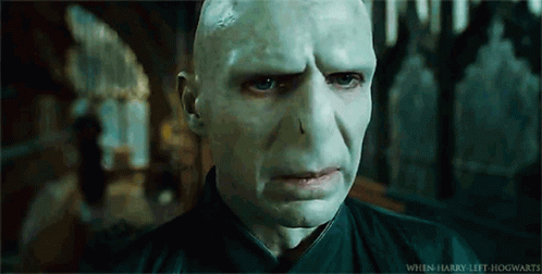 Voldemort Looked Seriously Into The Distance GIF