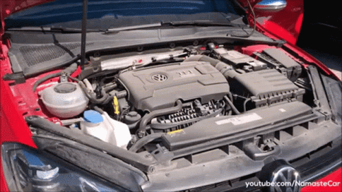 Volkswagen Golf R Engine Zoom In GIF