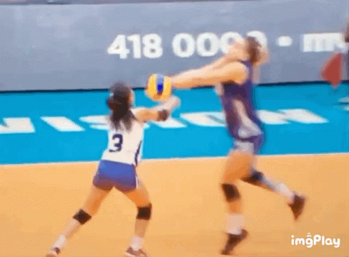 Volleyball Player Game Foul GIF
