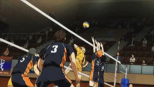 Volleyball Players with Number 8 Jersey