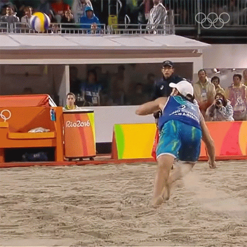 Volleyball Sand Epic Fail GIF