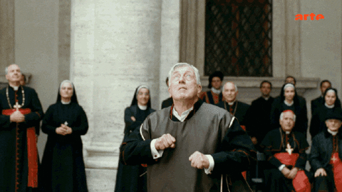 Volleyball Serve Sport Church Priest GIF