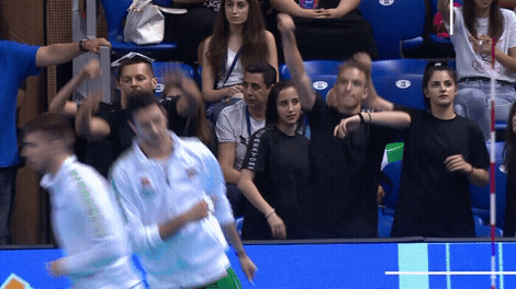 Volleyball World Cheer Dance GIF