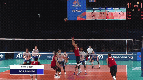 Volleyball World Running Player GIF
