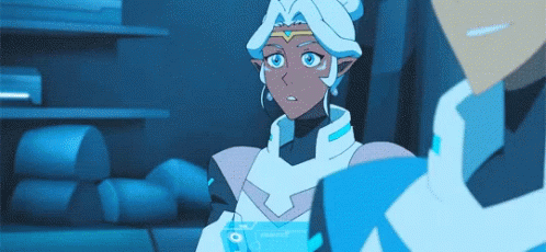 Voltron Princess Allura Shocked Anime GIF