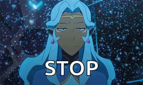 Voltron Princess Allura Stop GIF