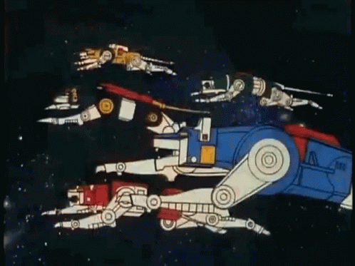 Voltron Armored Fleet Dairugger Anime GIF