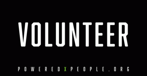 Volunteer Power People Org Glowing Text GIF