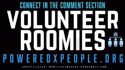 Volunteer Roomies Power People GIF