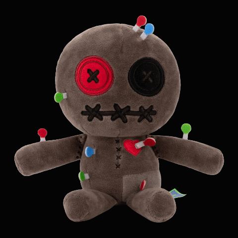 Voodoo Doll With Pins In Eyes GIF