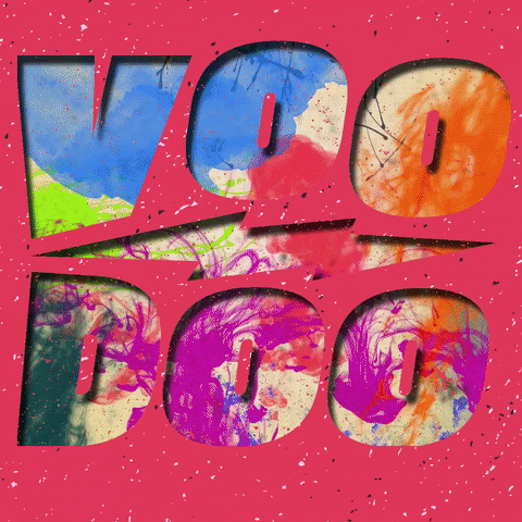 Voodoo Hippie Animated Text GIF