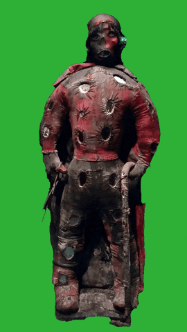 Voodoo Skull Costume Trippy Effect GIF