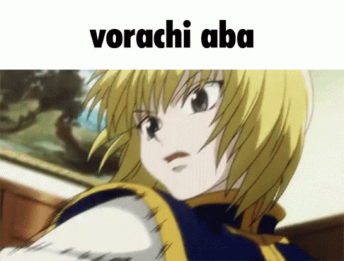 Vorachi Aba Written Below Anime Character