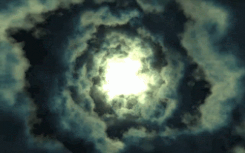Vortex Occuring In The Clouds GIF