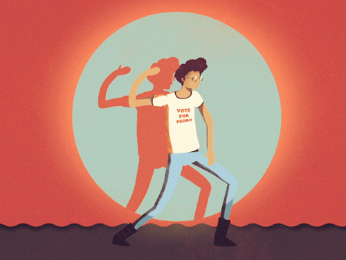 Vote For Pedro Napoleon Dynamite Cartoon Dance GIF