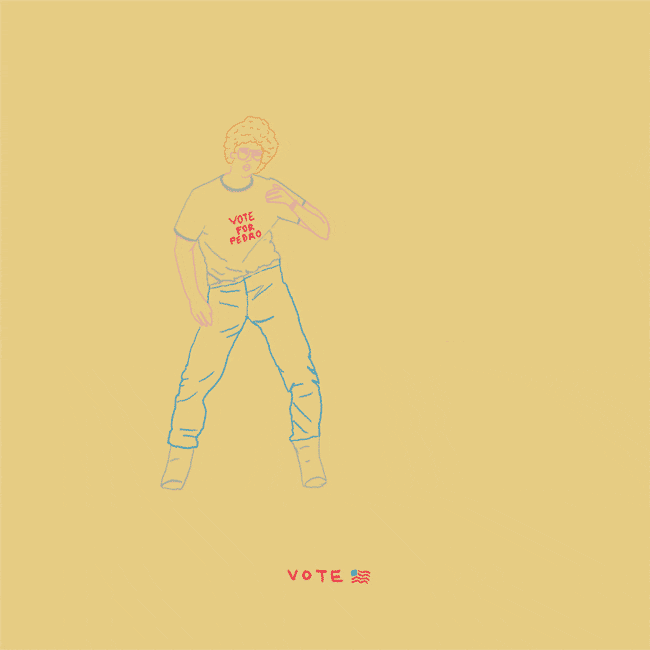 Vote For Pedro Napoleon Dynamite Cartoon GIF
