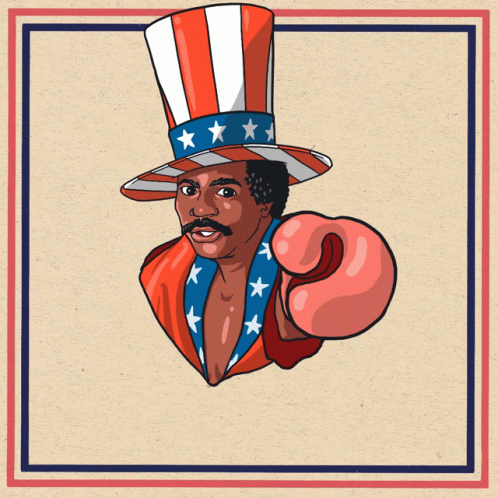 Vote Poster with Boxing Glove