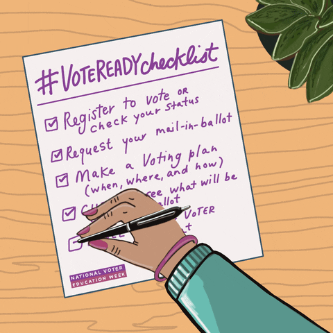 Vote Ready Checklist GIF