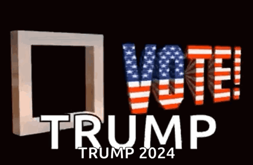 Vote Trump 2024 Sign with Check Mark