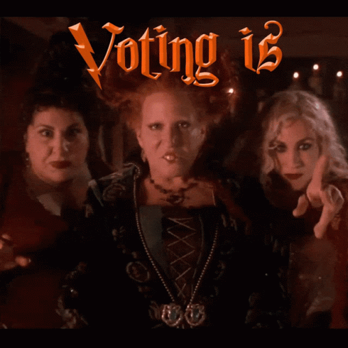 Voting Is Magic Poster With Three Women GIF