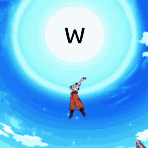 W Dragon Ball Goku Powers GIF